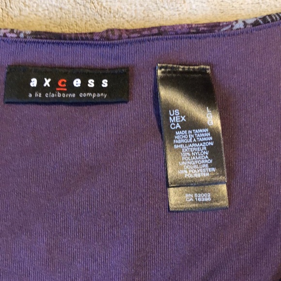 Axcess purple and gray top - Picture 2 of 5